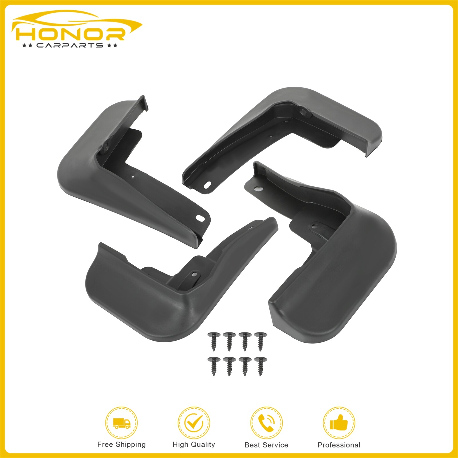 2018-2022 Toyota Camry Hybrid Mud Flaps for LE XLE Base L Models-image