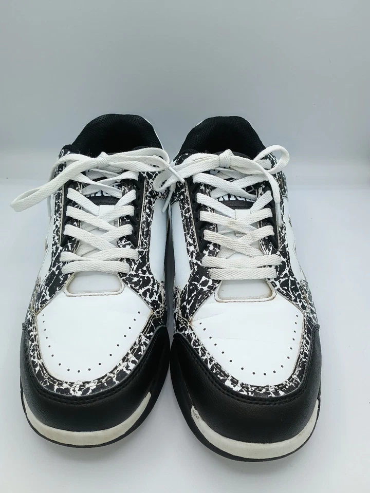 Zapatillas deportivas British Knights Metros de caña baja negras blancas con cordones talla 8 para hombre Foto 4 de 4