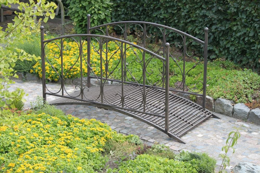 Stahl Gartenbrücke Brücke Teichbrücke Antik Optik