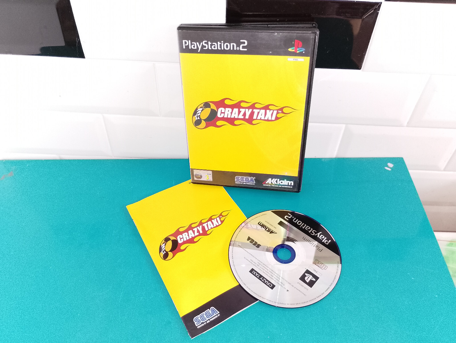 Anglais VO jeu vidéo sony playstation 2 ps2 crazy taxi