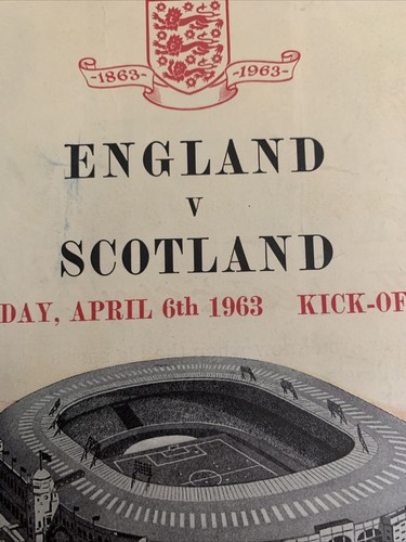 1963 England V Scotland Match Programme At Wembley - Picture 2 of 3