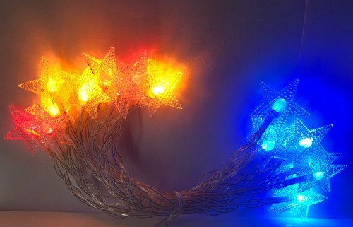 20 LED String Fairy Lights Pentagram Shape Fairy Strip Lamp Decor 3M - Picture 5 of 6