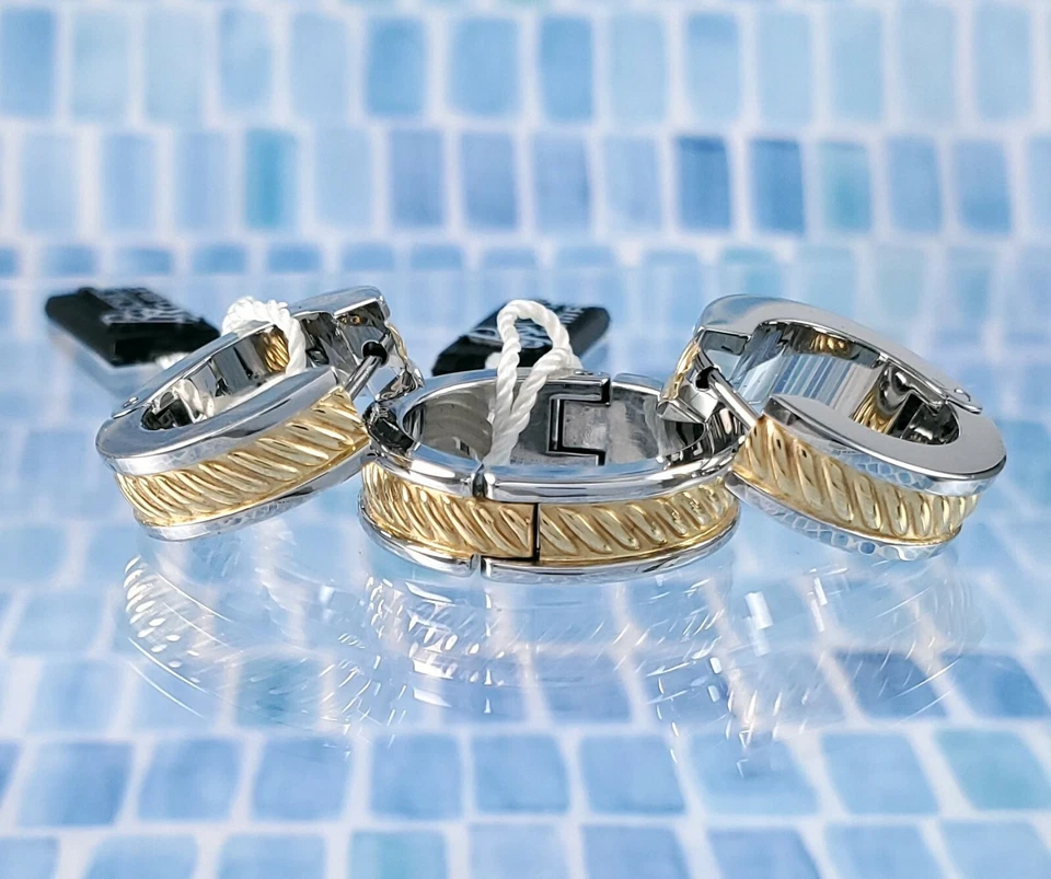 Juego de pendientes y anillos Rochet by Roma de acero inoxidable Techno-Cable. A024760 E080587 Foto 3 de 4