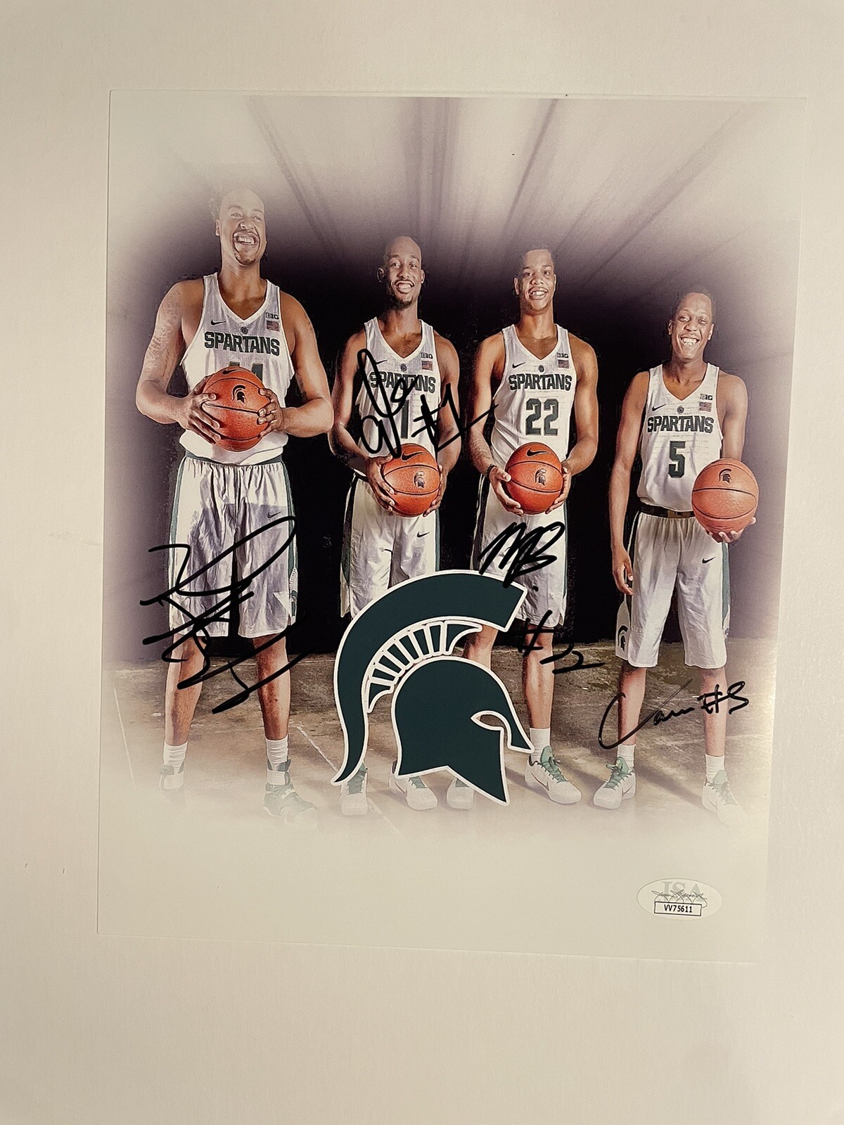 Michigan State Team 2017 Class Signed Autographed 8x10 Photo Bridges Cassius JSA 