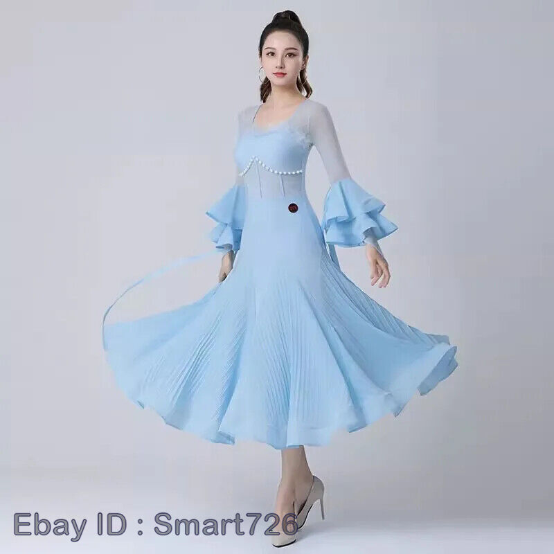Women Ballroom Dance Dress Waltz Competition Clothes Modern Performance  Costume