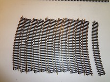 ATLAS HO BRASS SNAP TRACK CURVED 12 PIECES USED
