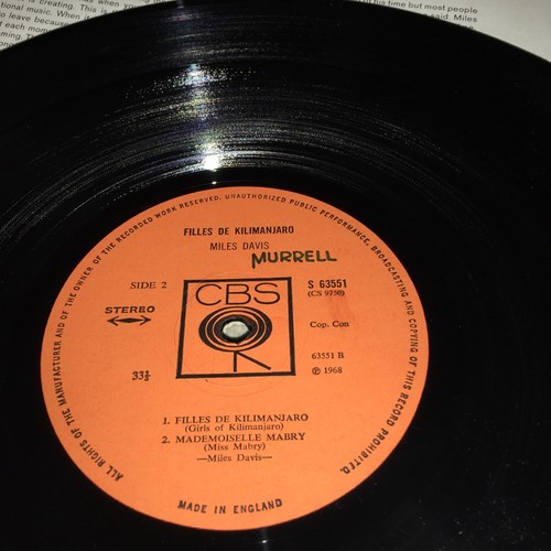 MILES DAVIS Wayne Shorter FILLES DE KILIMANJARO 1st UK CBS Press TOP RARE 1968 - Picture 3 of 5
