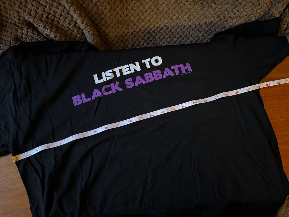 Black Sabbath T Shirt Us Tour 78 Band Logo Unisexnew Nero