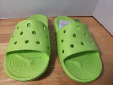 Unisex Classic Crocs Slide Sandals Limeade Women's 11 Men's 9 NEW 