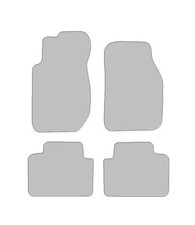 Fußmatten-Set für Kia Sportage SUV (1994-2004) Deluxe grau