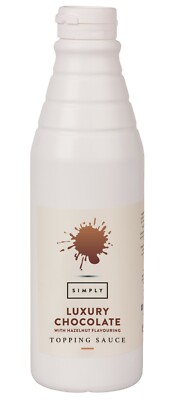 Simply Luxury Chocolate Topping Sauce 1 kg Quetsch-Flasche, Schokoladensoße, Eis