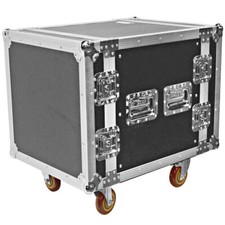 Heavy Duty 10 Space ATA Rack Case with 4 Inch Casters - 10U Server Network Case
