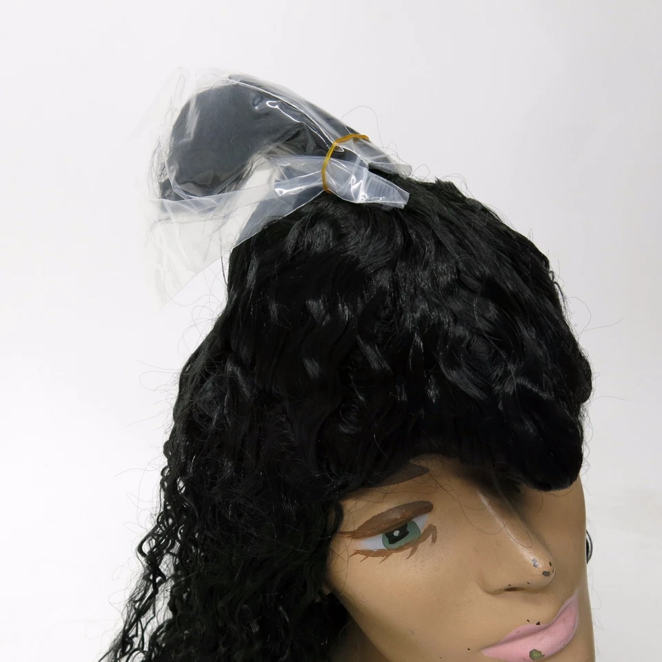 Disfraz Lacey Peluca de Nueva York Beso Peluca de Pelo Negro Disfraz Foto 2 de 3