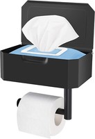 Edelstahl Toilettenpapierhalter Ohne Bohren WC Klopapierhalter Mit Ablage-Box