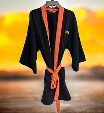 The Robe Factory Star Wars Women’s L/XL Belted Pockets Lounging Robe Black RARE