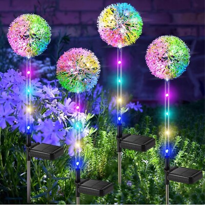 Pack von 4 Farbwechselnden Solarlichtern für Garten  
