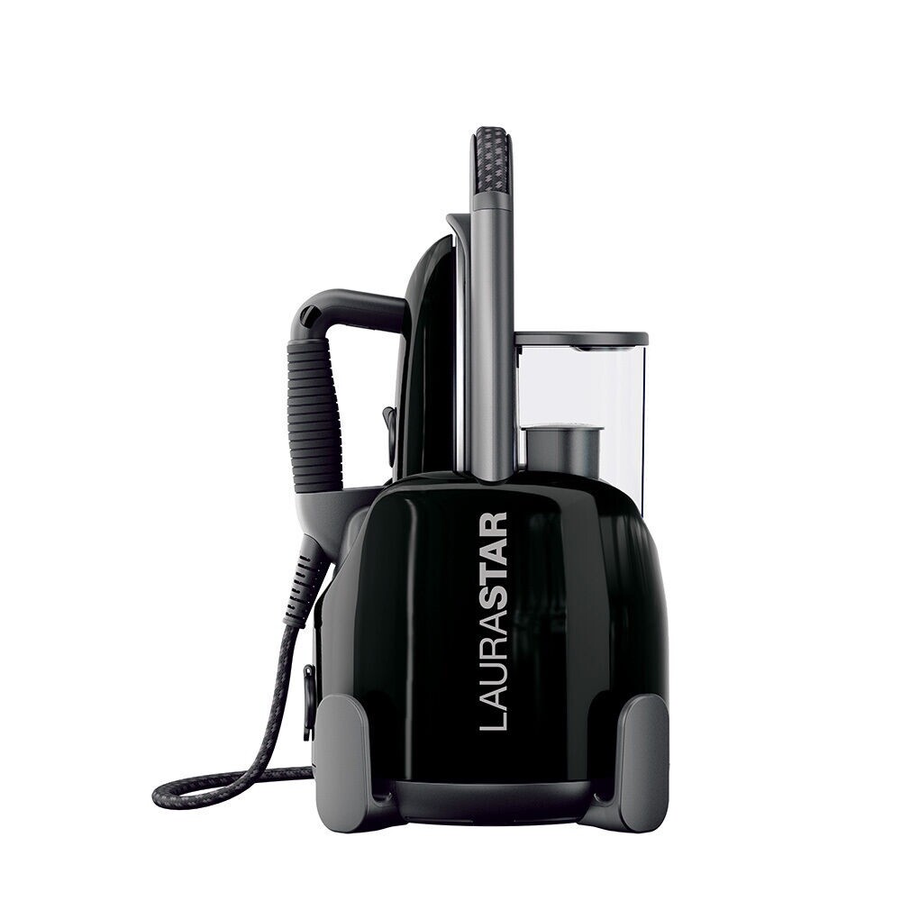 LauraStar Lift Plus Portable Steam Ironing System in Black.