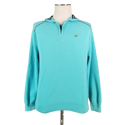 Jack Nicklaus sweater sweatshirt men's medium blue quarter zip
