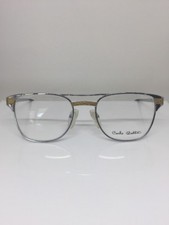 New Vintage Carlo Bellini Paris 7047 Eyeglasses C. Silver  Gold Plated 56-22mm