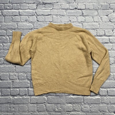 Pull Vintage Henri Valdise - Col Rond Motif Géométrique Or, Taille M, En Très Bon état (50% Rayonne, 50% Polyester)