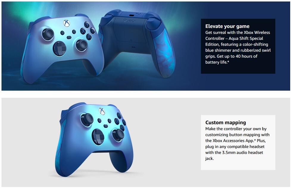 OFFICIAL* XBOX Wireless Controller *AQUA SHIFT SPECIAL