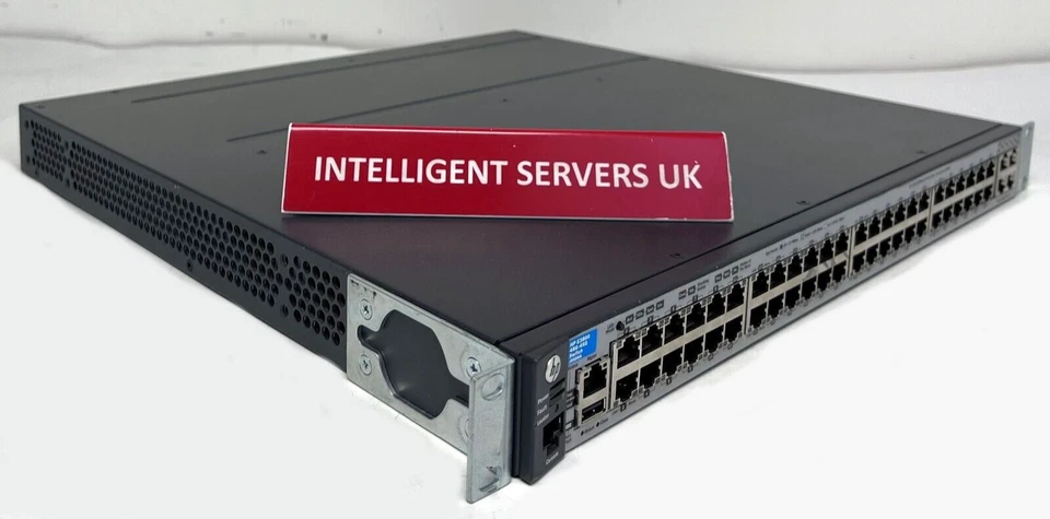 HP 3800-48G-4XG 48x 10/100/1000 ports + 4x RJ-45 10GbE ports Switch - J9586A - Image 2 of 3