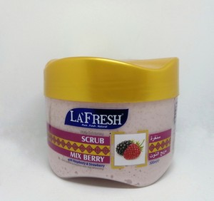 fresh strawberry scrub