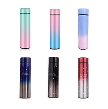 Smart Thermos Bottle Insulated Mug Stainless Steel Vacuum Cup  LED Display 16 oz