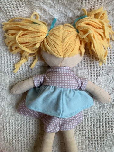 Miniso Life Plush Stuffed Girl Doll - Velour Body Blond Fleece Hair Washable 16” - Picture 3 of 7