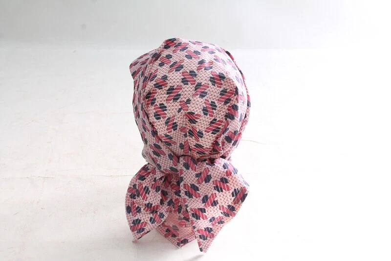 Antiguo Pañuelo De Algodón Con Gorro Sombrero Pañuelo Triangular Vintage Retro - Imagen 4 de 4