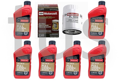 Full Synthetic Genuine Motorcraft Engine Oil Change Kit 2010 Ford Taurus 3.5L V6 - Picture 1 of 2
