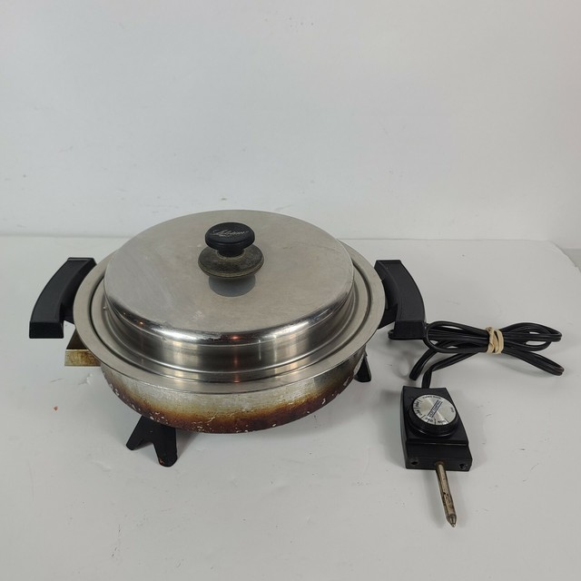 Lifetime Stainless Steel Oil Core Electric Skillet With Domed Lid 27906 for sale online eBay