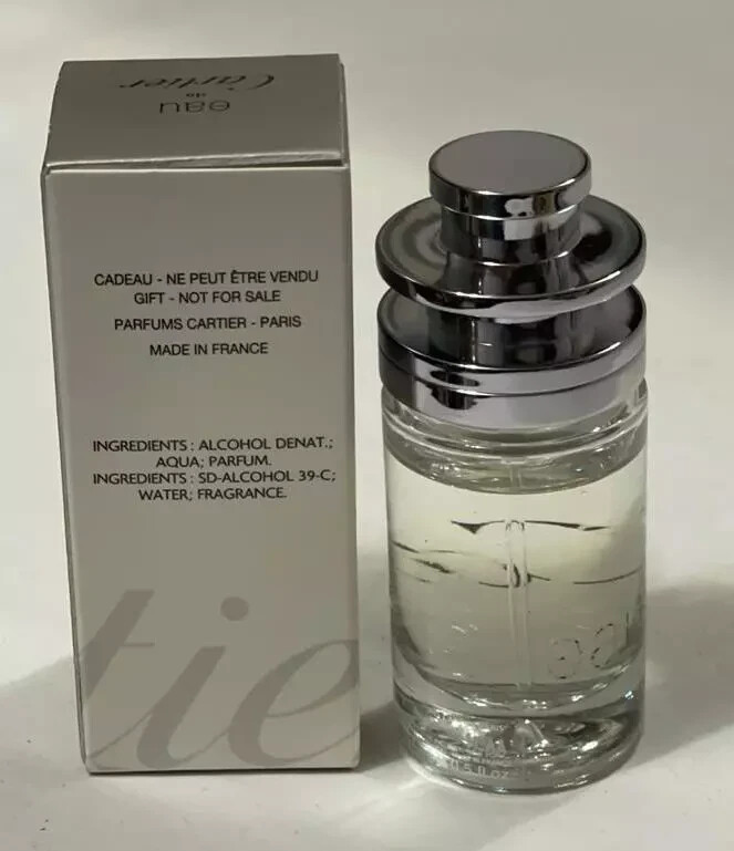 Vintage Eau de Cartier Toilette 0.5 oz 15 ml Miniature Refil