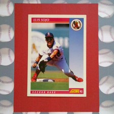 VTG MLB 1992 Score Baseball Card California Angels #127 Luis Sojo Second Base