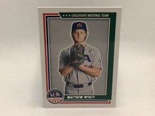 2022 Panini USA Stars & Stripes Matthew Wyatt #42 Collegiate ￼National Team RC