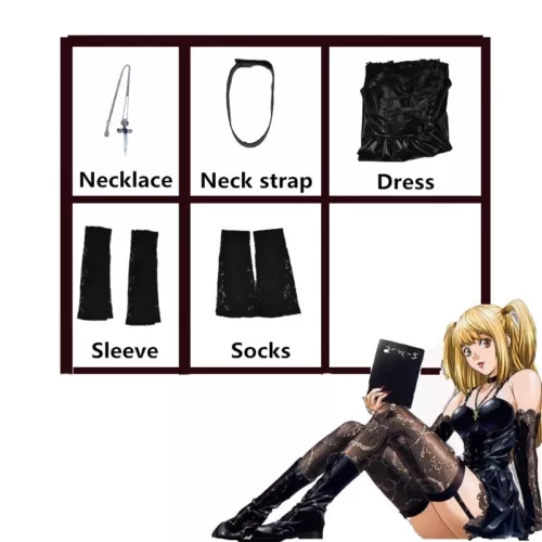 Death Note Cosplay Costume Misa Amane Anime Kleid Set Uniform carnival Kostüme - Bild 4 von 19