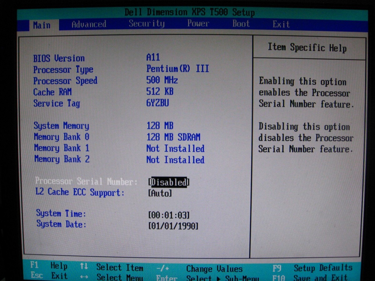 Dell Dimension XPS T500 Retro Windows 98 PC tower vintage boots up