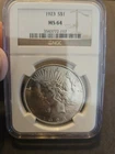 1923 Peace Silver Dollar NGC MS 64