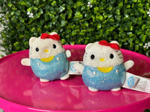 Hello Kitty Set of 2 Mini Plush Toy Glitter Bean Bag 2.75" (H) x 2.5" (W) - Picture 5 of 7