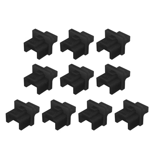 10Pcs RJ45 Protective Soft Rubber Cover Networking Connectors End Routers