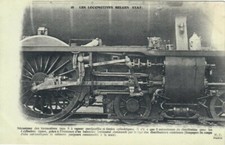 CPA Fleury - Chemins de fer de l'Etat Belge - Locomotive type 9  - Rare Série