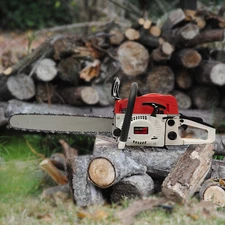 20 Inch 2 Stroke 52CC Gasoline Powered Chainsaw Wood Cutting Pruning Chain Saw