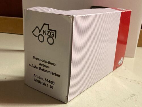 1/50 scale NZG 534/06 Mercedes Benz cement mixer truck lorry Bardon ltd edition - Picture 4 of 9
