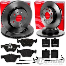 brembo BREMSSCHEIBEN + BEL&Auml;GE VORNE HINTEN f&uuml;r MERCEDES E-KLASSE W210 + CLK W208