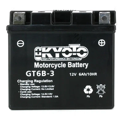 Batterie KYOTO GT6B-3 SLA-AGM - Sans Entretien - Prête à l'Emploi - Photo 1/2