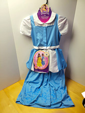 Disney Princess Belle 2-in-1 Transforming Halloween Costume Child M 8-10 Blu/Wht