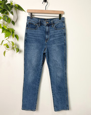 J Crew Classic Vintage High Rise Straight Leg Jeans Medium Wash Size 27