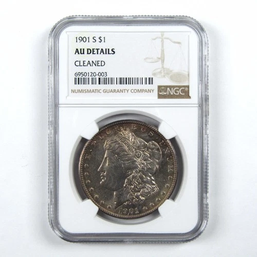 1901 S Morgan Dollar AU Details NGC Silver $1 Coin SKU:I11710