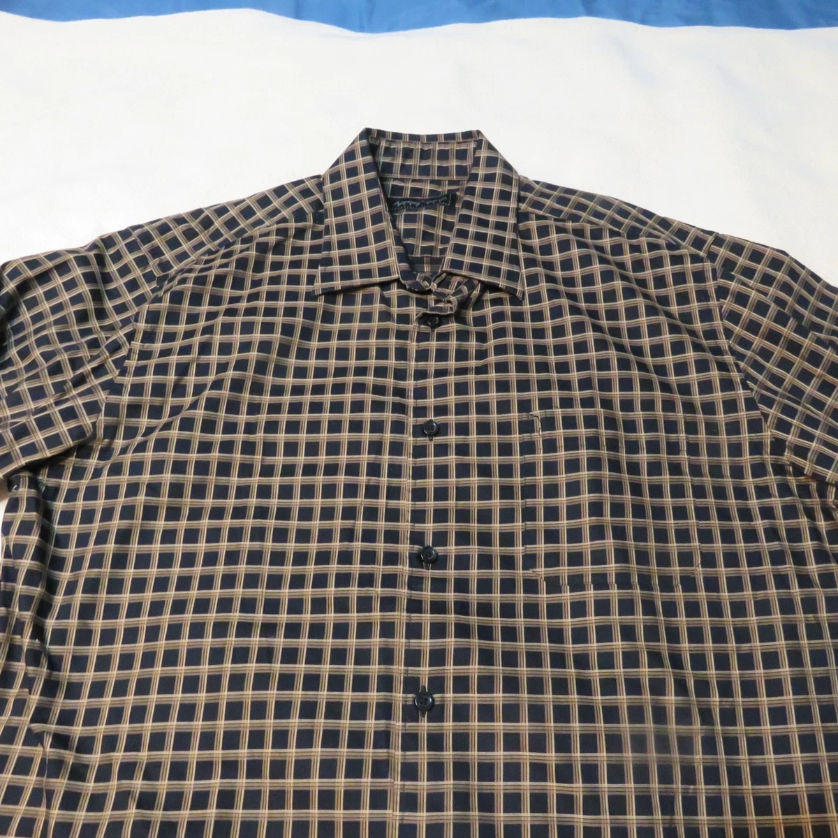 kenneth roberts platinum dress shirts Kenneth Roberts Platinum Button Up Shirt SZ 17.5 36 Men's 2 Ply Cotton Gray