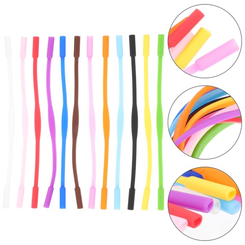 12Pcs Boy Girl Glasses Holders Silicone Anti-slip Strap for Sports